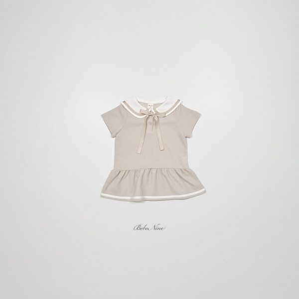 26SS 韓國童裝 水手小圓領蝴蝶結連身裙