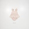 26SS 韓國童裝 小荷葉肩袖A字背心包屁褲套裝