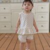 26SS 韓國童裝 圓點點A字襬背心短褲套裝