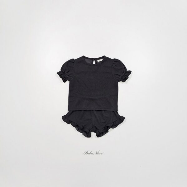 26SS 韓國童裝 抓褶澎澎袖上下套裝