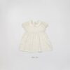 26SS 韓國童裝 碎花小圓領澎袖連身裙