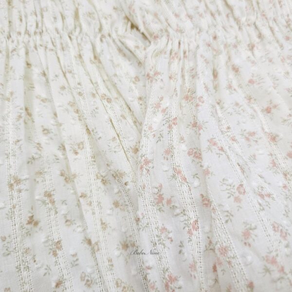 26SS 韓國童裝 小碎花抓褶荷葉邊背心包屁