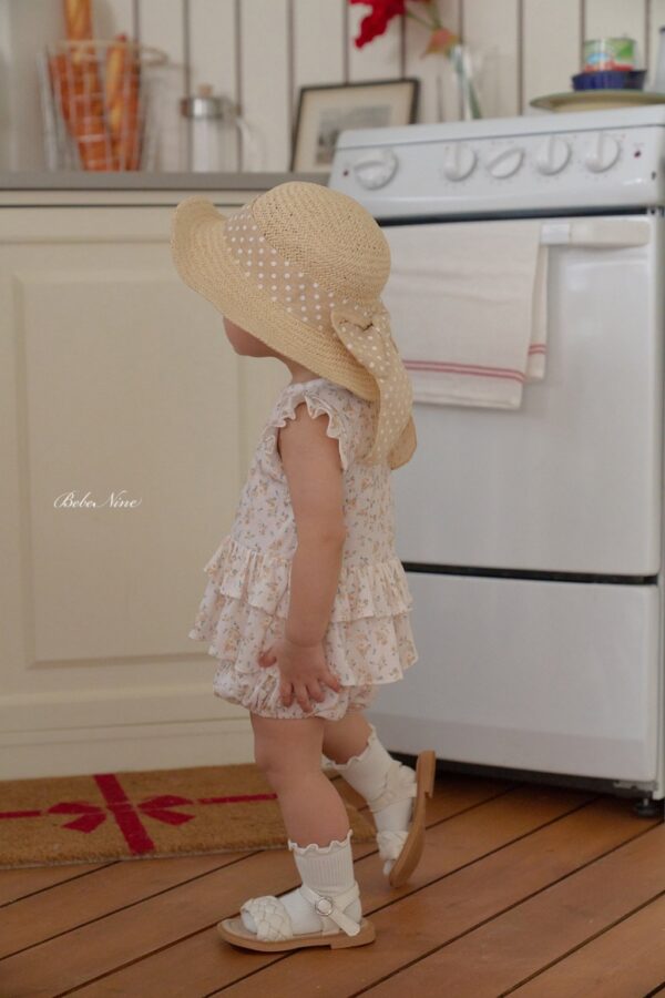 26SS 韓國童裝 小碎花蛋糕襬背心包屁褲套裝