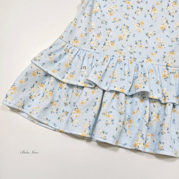 26SS 韓國童裝 小碎花蛋糕襬背心包屁褲套裝