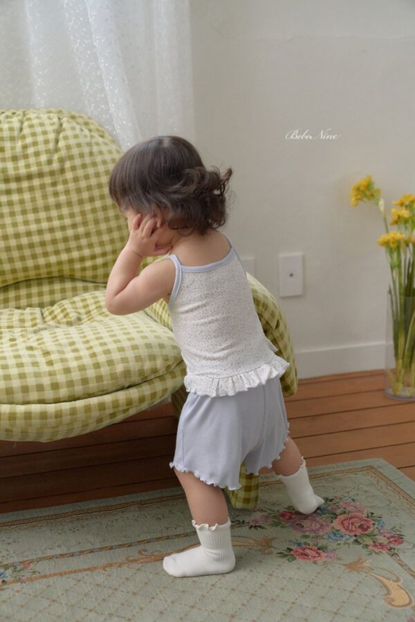 26SS 韓國童裝 小碎花細肩背心短褲套裝