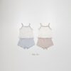 26SS 韓國童裝 小碎花細肩背心短褲套裝