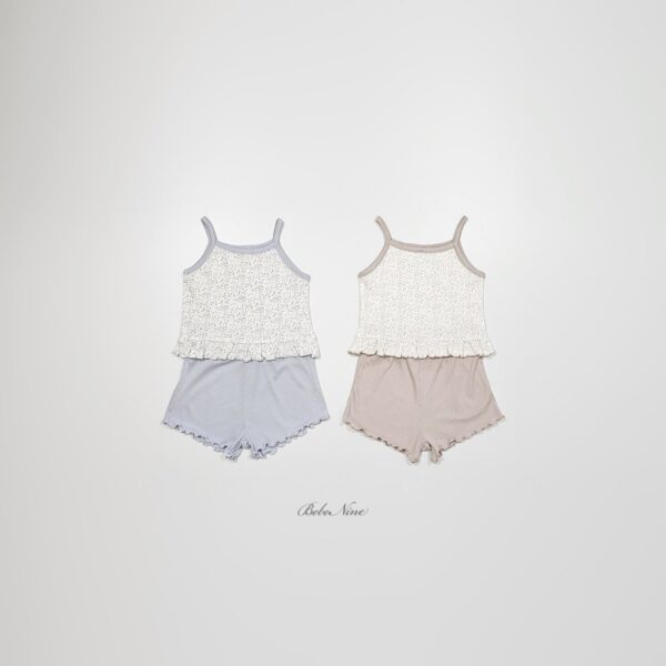 26SS 韓國童裝 小碎花細肩背心短褲套裝