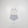 26SS 韓國童裝 小碎花細肩背心短褲套裝