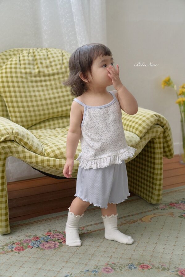 26SS 韓國童裝 小碎花細肩背心短褲套裝