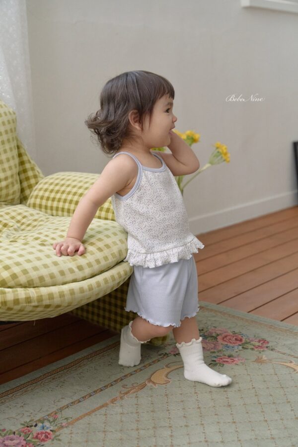 26SS 韓國童裝 小碎花細肩背心短褲套裝