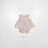 26SS 韓國童裝 抓褶寬襬背心短褲套裝