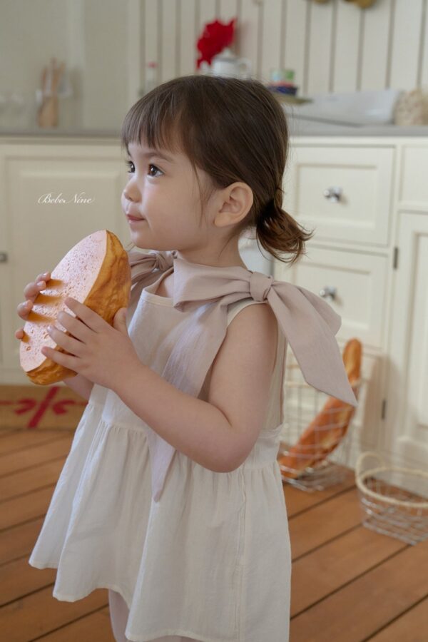 26SS 韓國童裝 雙肩大大大蝴蝶結寬襬背心上衣