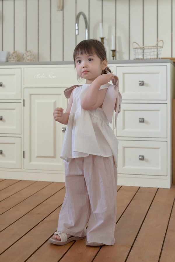 26SS 韓國童裝 雙肩大大大蝴蝶結寬襬背心上衣