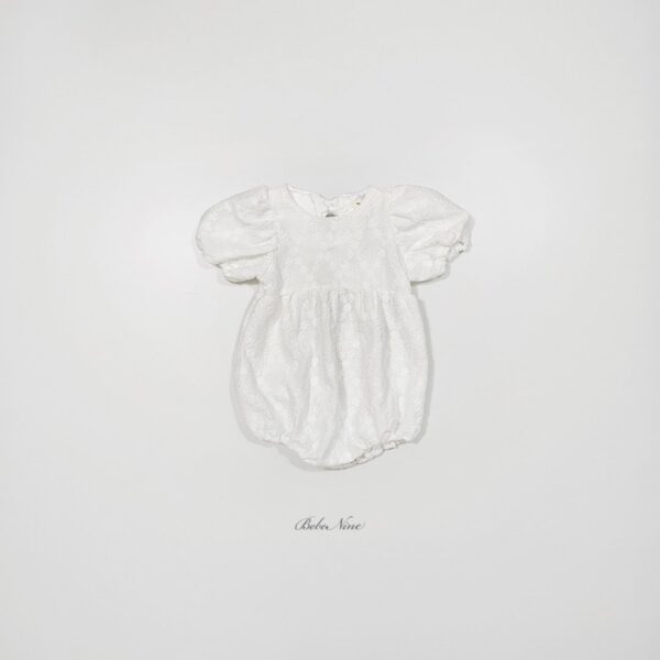 26SS 韓國童裝 蕾絲小花後綁蝴蝶結包屁