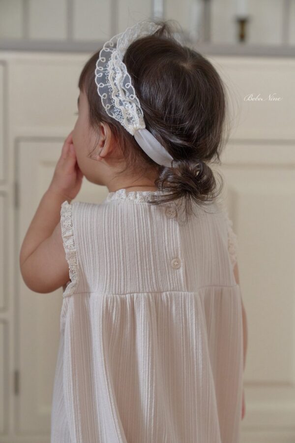 26SS 韓國童裝 蕾絲滾邊背心連身套裝