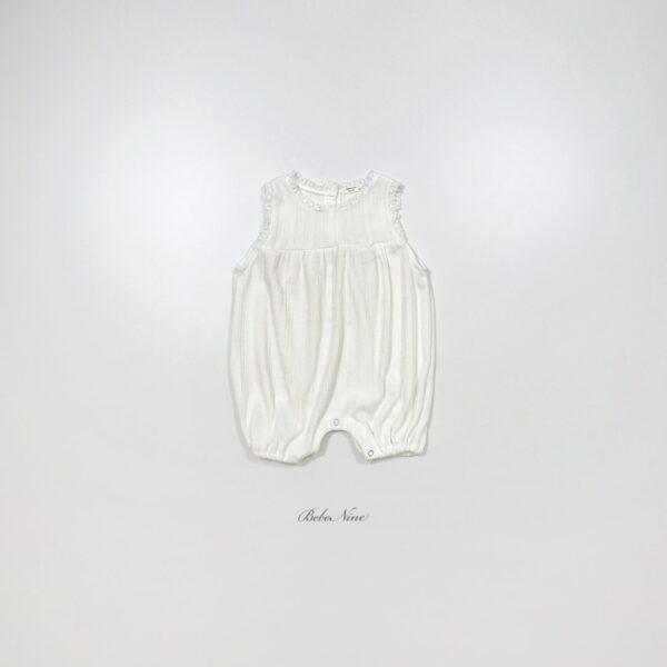 26SS 韓國童裝 蕾絲滾邊背心連身套裝