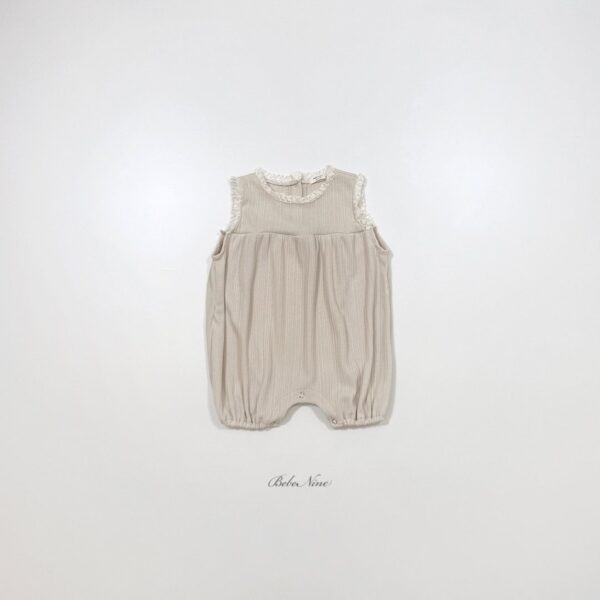 26SS 韓國童裝 蕾絲滾邊背心連身套裝