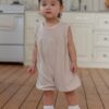 26SS 韓國童裝 蕾絲滾邊背心連身套裝