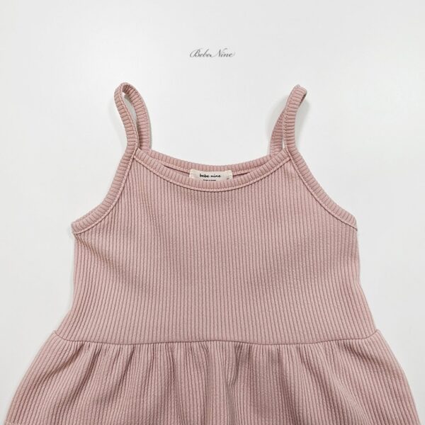 26SS 韓國童裝 羅紋A字襬背心喇叭長褲套裝