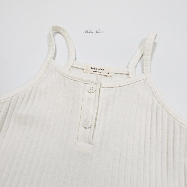 26SS 韓國童裝 鈕扣羅紋背心短褲套裝