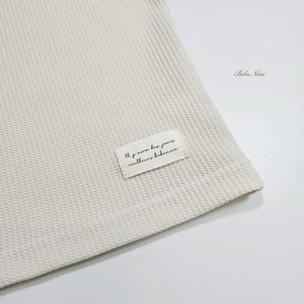 26SS 韓國童裝 鬆餅格鈕扣上下套裝