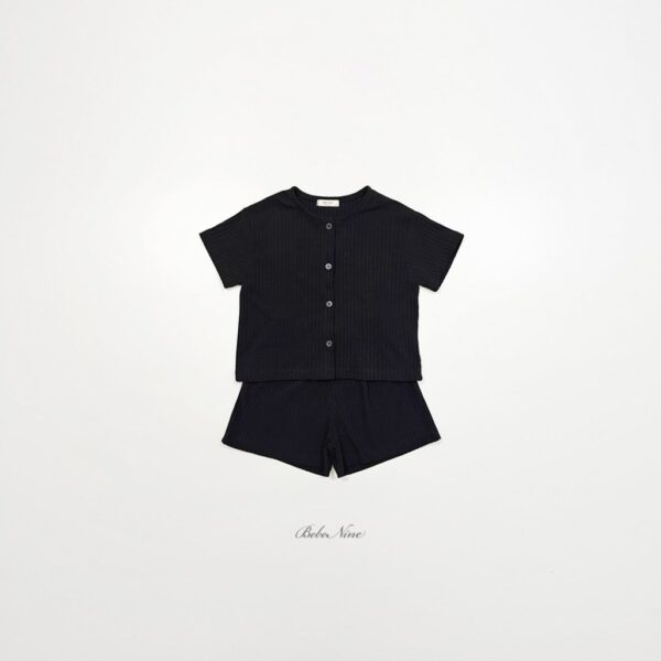 26SS 韓國童裝 羅紋排扣上下套裝