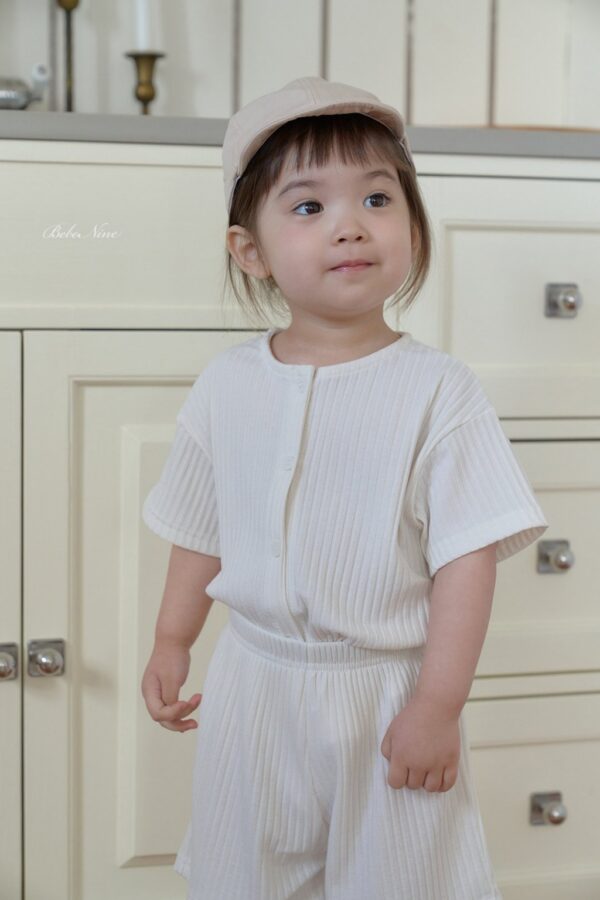 26SS 韓國童裝 羅紋排扣上下套裝