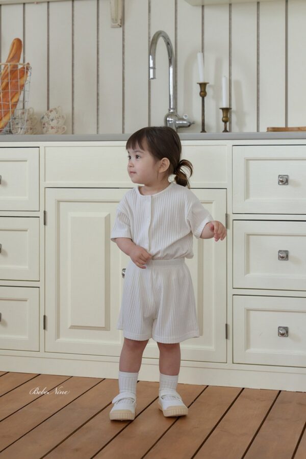 26SS 韓國童裝 羅紋排扣上下套裝