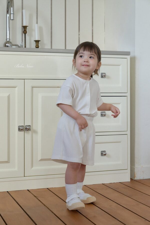 26SS 韓國童裝 羅紋排扣上下套裝