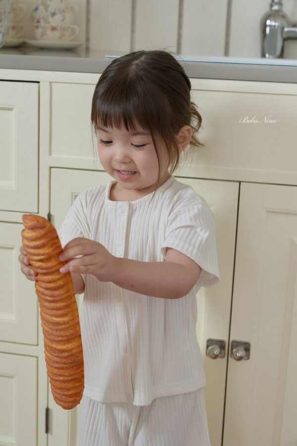 26SS 韓國童裝 羅紋排扣上下套裝