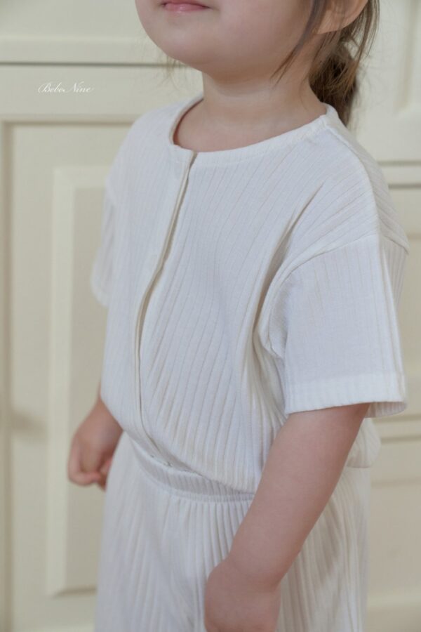 26SS 韓國童裝 羅紋排扣上下套裝