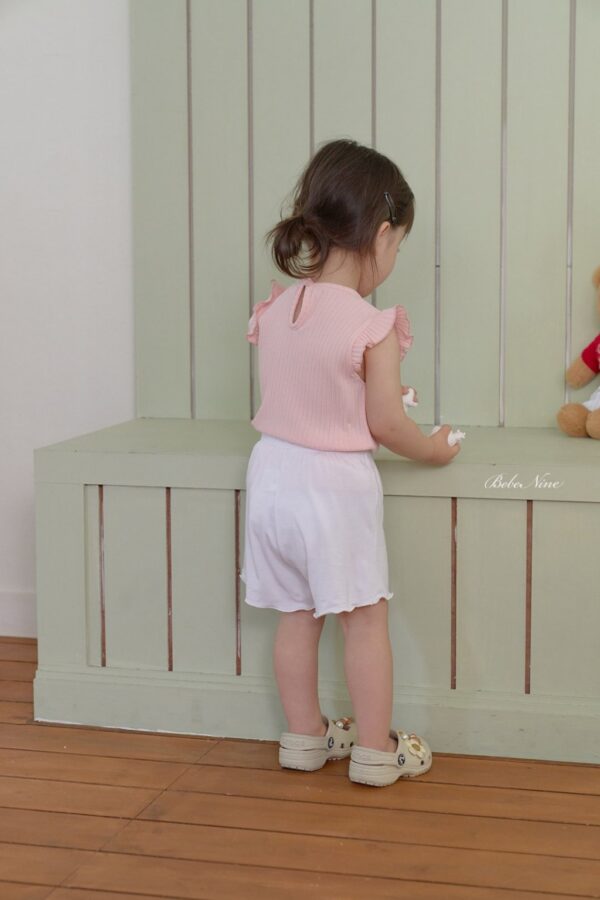 26SS 韓國童裝 羅紋小飛袖背心上衣