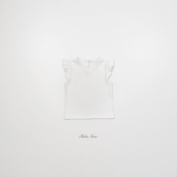 26SS 韓國童裝 羅紋小飛袖背心上衣