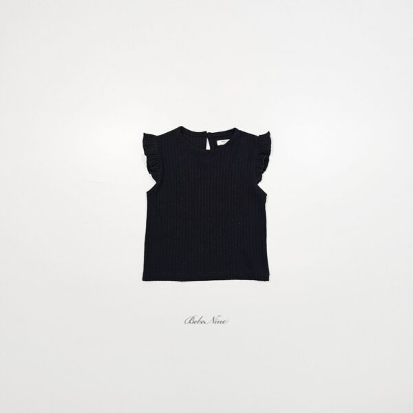 26SS 韓國童裝 羅紋小飛袖背心上衣