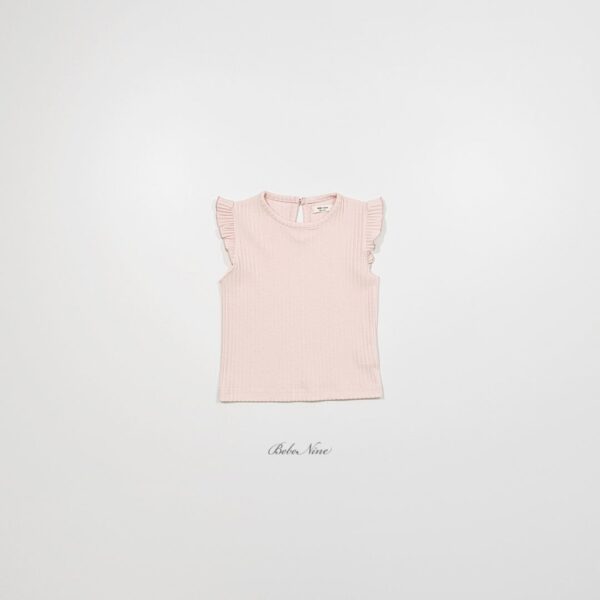 26SS 韓國童裝 羅紋小飛袖背心上衣