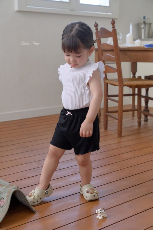 26SS 韓國童裝 羅紋小飛袖背心上衣