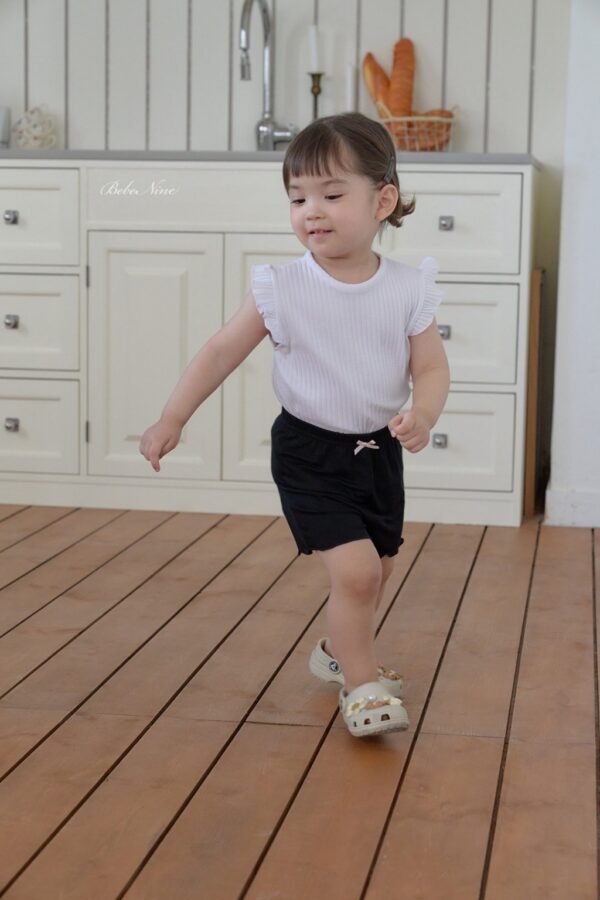 26SS 韓國童裝 羅紋小飛袖背心上衣