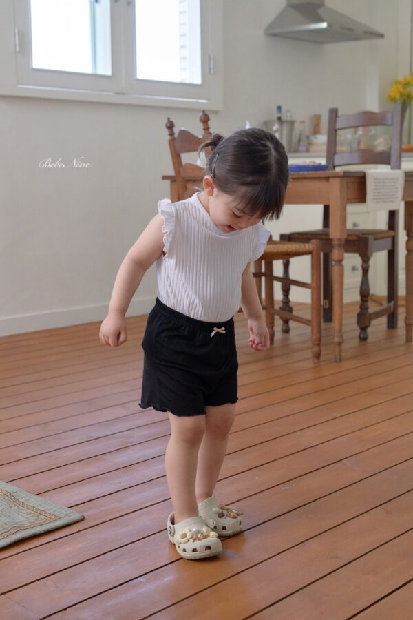 26SS 韓國童裝 羅紋小飛袖背心上衣