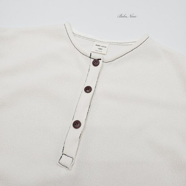 26SS 韓國童裝 方口袋縫線邊排扣連身套裝