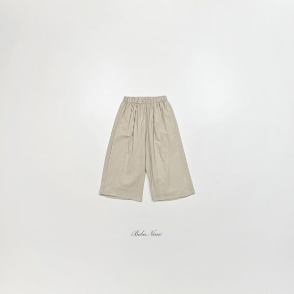 26SS 韓國童裝 抓褶鬆緊直筒長寬褲