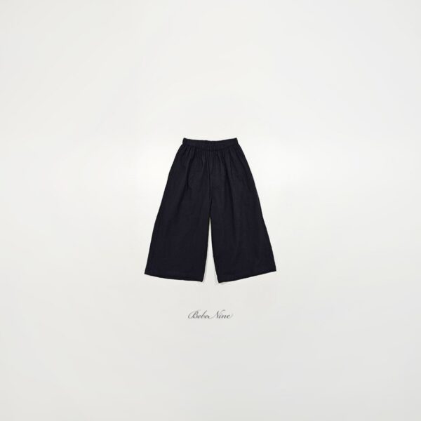 26SS 韓國童裝 抓褶鬆緊直筒長寬褲