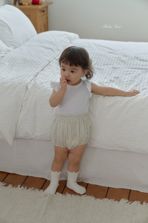 26SS 韓國童裝 碎花點點抓摺燈籠褲