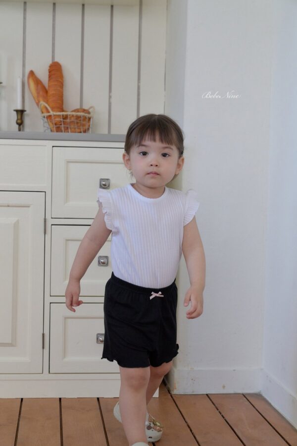 26SS 韓國童裝 捲邊蝴蝶結鬆緊短褲