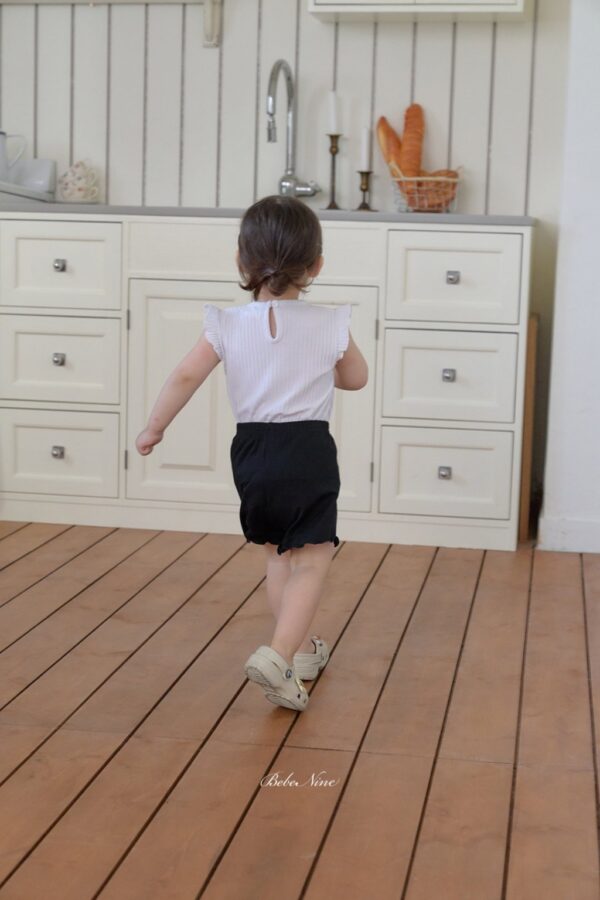 26SS 韓國童裝 捲邊蝴蝶結鬆緊短褲