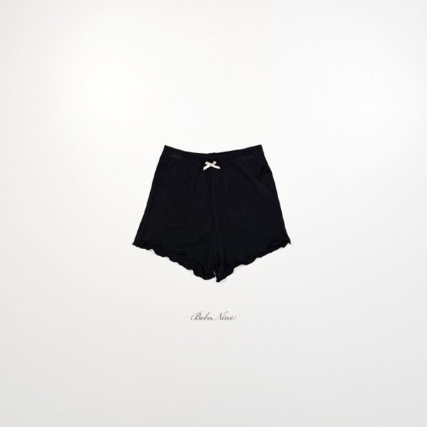 26SS 韓國童裝 捲邊蝴蝶結鬆緊短褲