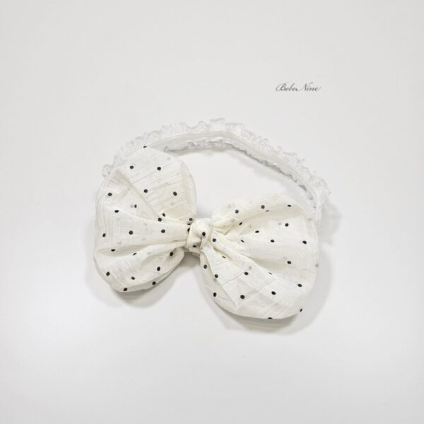 26SS 韓國童裝 澎澎蝴蝶結蕾絲髮帶