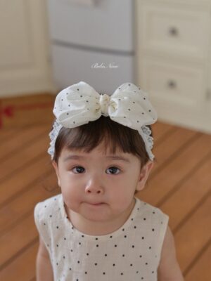 26SS 韓國童裝 澎澎蝴蝶結蕾絲髮帶
