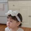 26SS 韓國童裝 澎澎蝴蝶結蕾絲髮帶