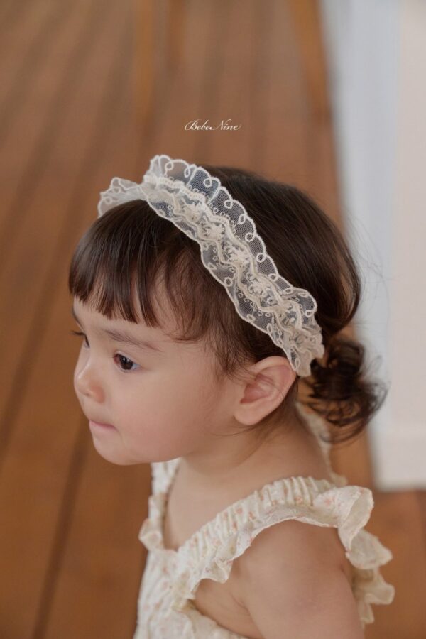 26SS 韓國童裝 蕾絲小花髮帶
