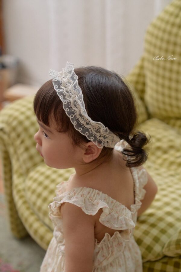 26SS 韓國童裝 蕾絲小花髮帶